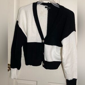 Black & white cardigan